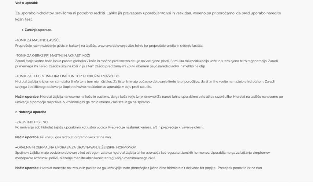 Kako se uporablja hidrolat žajblja