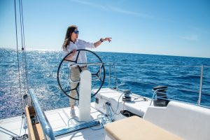 sailboat steering wheel